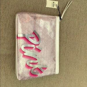 Pink zipper pouch